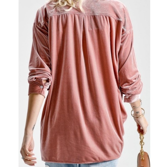 ⚜ Velvet Double Pocket Shirt - Picture 4 of 8